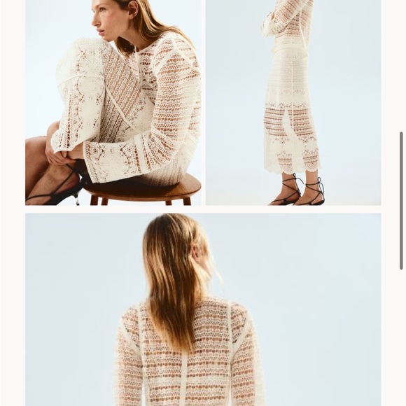 Crochet like skirt and cardigan - Picture 3 of 6